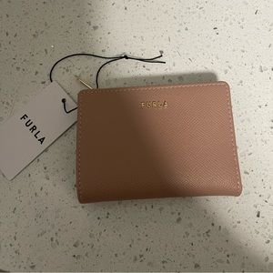 Furla classic billfold with zip wallet pink